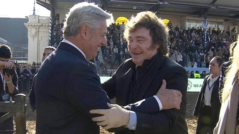 javier-milei-nicolas-pino-inauguracion-la-rural-2026